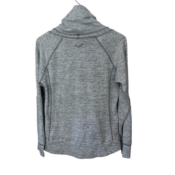 Kuhl Lea Sweatshirt Womens Large Cowl Neck Pullover Heathered Gray Pocket - Picture 3 of 10
